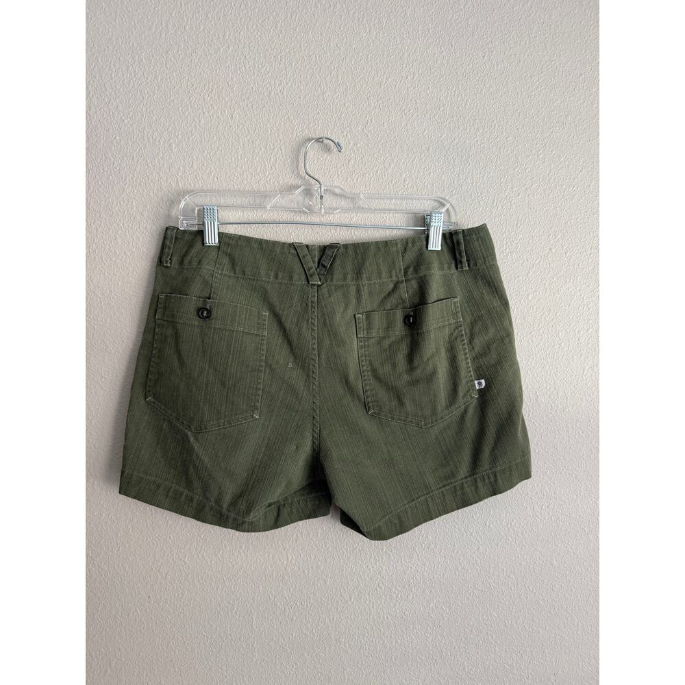 Mountain Hardwear Womens Sz 8 Cargo Shorts Olive Green Pockets Cotton Blend 4.5” - Picture 3 of 8